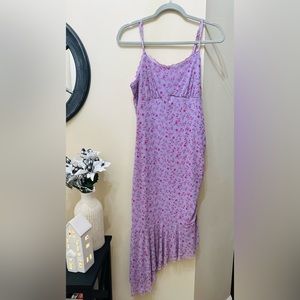 Floral dress XL knees length